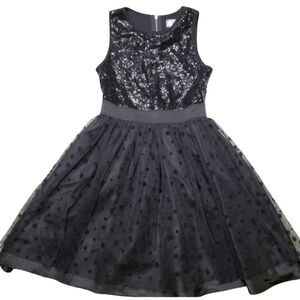 D-Signed Disney Black Sequin Girl's Dress Size: S 7/8